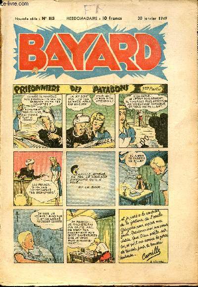 Bayard, nouvelle srie - Hebdomadaire n113 - 30 janvier 1949