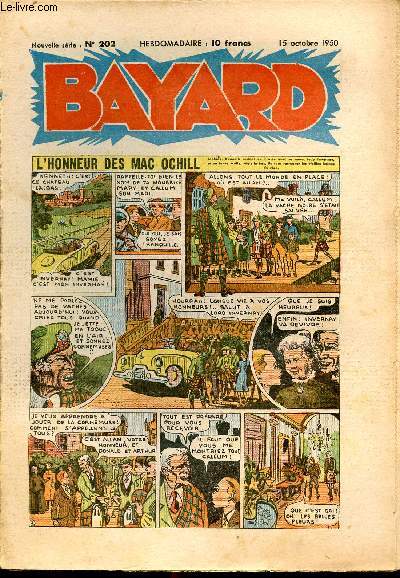 Bayard, nouvelle srie - Hebdomadaire n202 - 15 octobre 1950