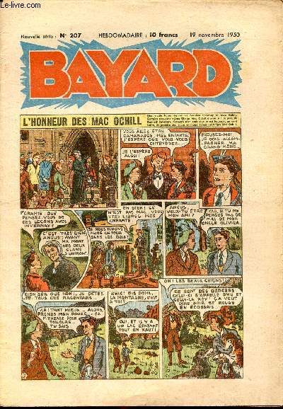 Bayard, nouvelle srie - Hebdomadaire n207 - 19 novembre 1950