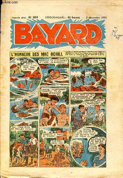 Bayard, nouvelle srie - Hebdomadaire n209 - 3 dcembre 1950