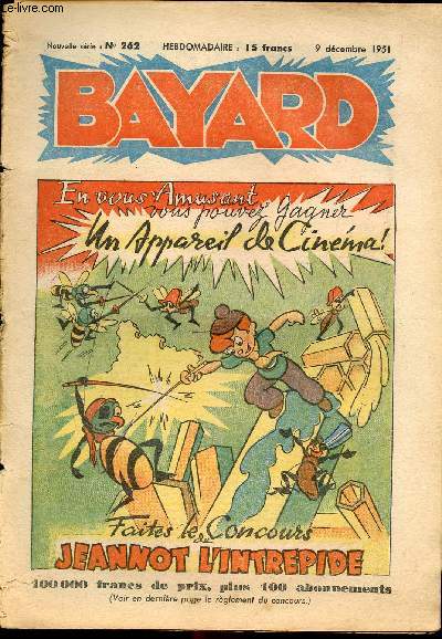 Bayard, nouvelle srie - Hebdomadaire n262 - 9 dcembre 1951