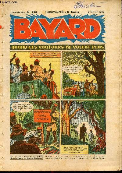 Bayard, nouvelle srie - Hebdomadaire n323 - 8 fvrier 1953