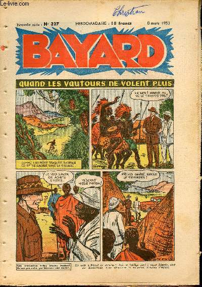 Bayard, nouvelle srie - Hebdomadaire n327 - 8 mars 1953