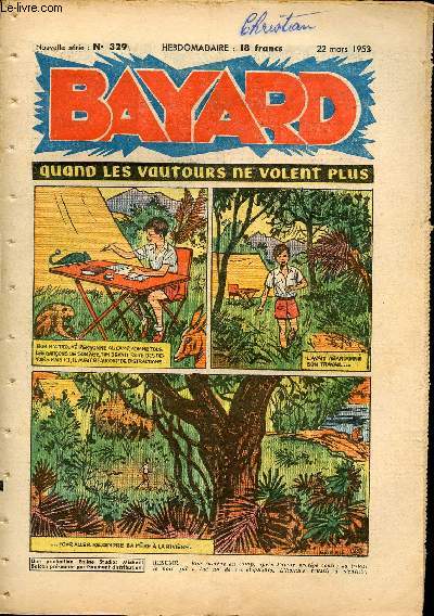 Bayard, nouvelle srie - Hebdomadaire n329 - 22 mars 1953