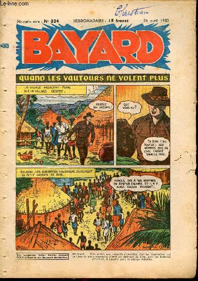 Bayard, nouvelle srie - Hebdomadaire n334 - 26 avril 1953