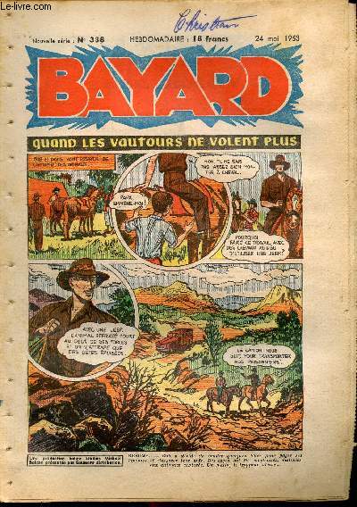 Bayard, nouvelle srie - Hebdomadaire n338 - 24 mai 1953