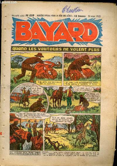 Bayard, nouvelle srie - Hebdomadaire n339 - 31 mai 1953 - Numro spcial pour la fte des mres