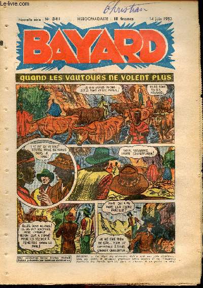 Bayard, nouvelle srie - Hebdomadaire n341 - 14 juin 1953