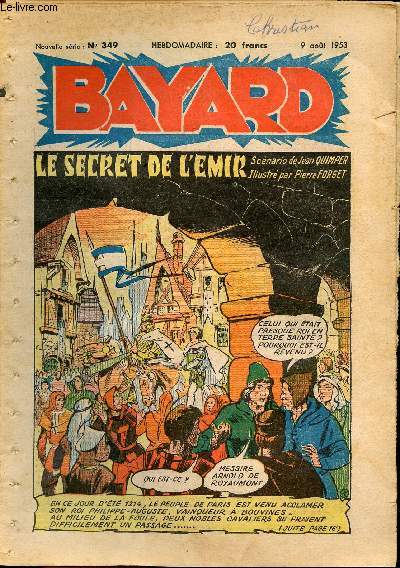 Bayard, nouvelle srie - Hebdomadaire n349 - 9 aot 1953