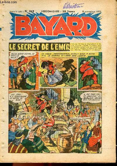 Bayard, nouvelle srie - Hebdomadaire n362 - 8 novembre 1953