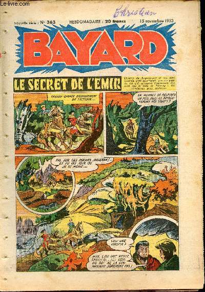 Bayard, nouvelle srie - Hebdomadaire n363 - 15 novembre 1953