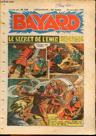 Bayard, nouvelle srie - Hebdomadaire n364 - 22 novembre 1953