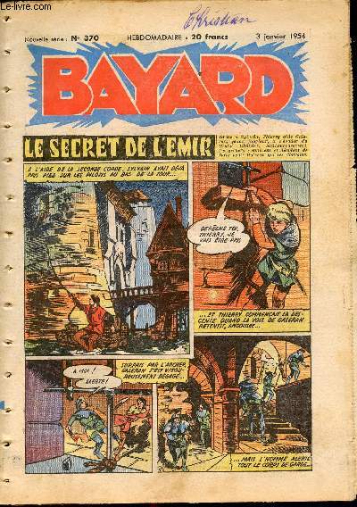 Bayard, nouvelle srie - Hebdomadaire n370 - 3 janvier 1954