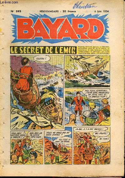 Bayard, nouvelle srie - Hebdomadaire n392 - 6 juin 1954