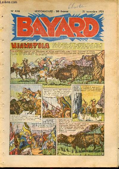 Bayard, nouvelle srie - Hebdomadaire n416 - 21 novembre 1954