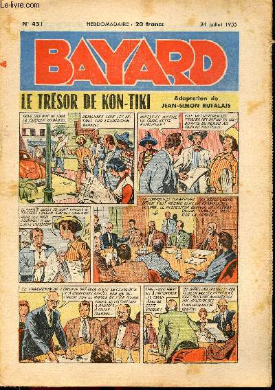 Bayard, nouvelle srie - Hebdomadaire n451 - 24 juillet 1955