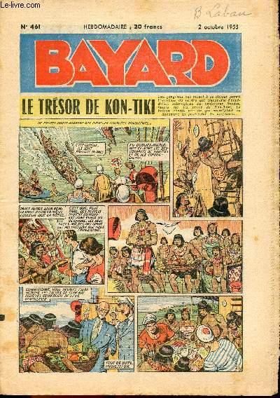 Bayard, nouvelle srie - Hebdomadaire n461 - 2 octobre 1955