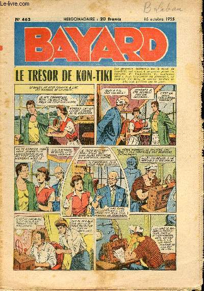 Bayard, nouvelle srie - Hebdomadaire n463 - 16 octobre 1955