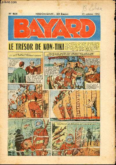 Bayard, nouvelle srie - Hebdomadaire n464 - 23 octobre 1955