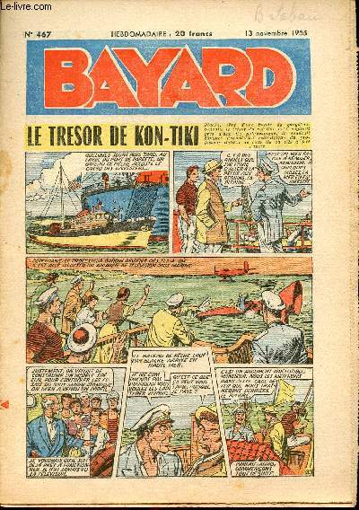 Bayard, nouvelle srie - Hebdomadaire n467 - 13 novembre 1955