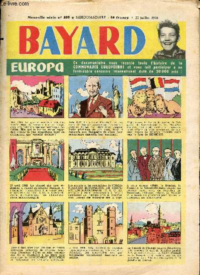 Bayard - Nouvelle srie - Hebdomadaire n108 * 20 juillet 1958