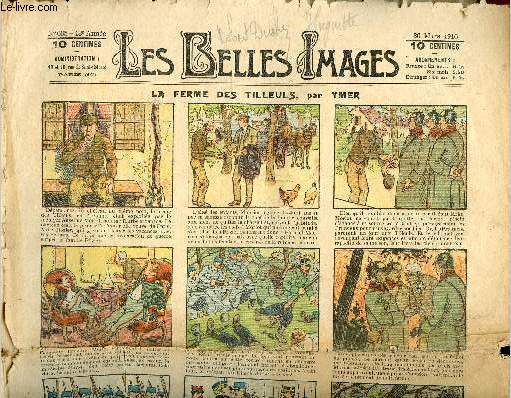 Les belles images n 605 - 30 mars 1916 - La ferme des tilleuls