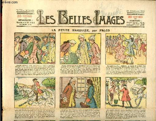 Les belles images n 743 - 21 novembre 1918 - La petite marquise