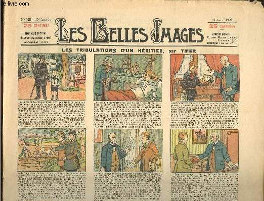 Les belles images n 925 - 8 juin 1922 - Les tribulations d'un hritier