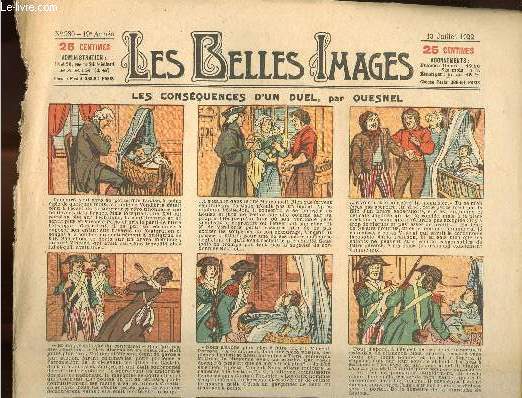 Les belles images n 930 - 13 juillet 1922 - Les consquences d'un duel
