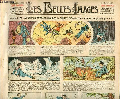 Les belles images n 1012 - 7 fvrier 1924 - Nouvelles aventures extraordinaires de Riquet, Risque-tout et Rirette (3eme suite)