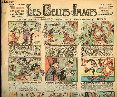 Les belles images n 1327 - 20 fvrier 1930 - Les exploits de Marcassin (6e chapitre) : La maison mcanique