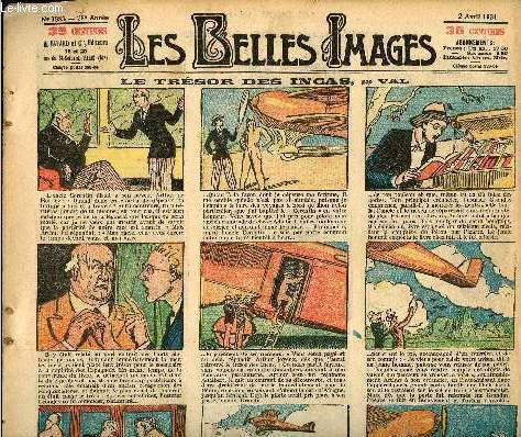 Les belles images n 1385 - 2 avril 1931 - Le trsor des Incas