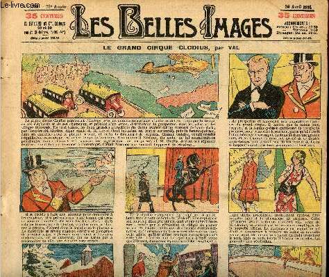 Les belles images n 1389 - 30 avril 1931 - Le grand cirque Clodius