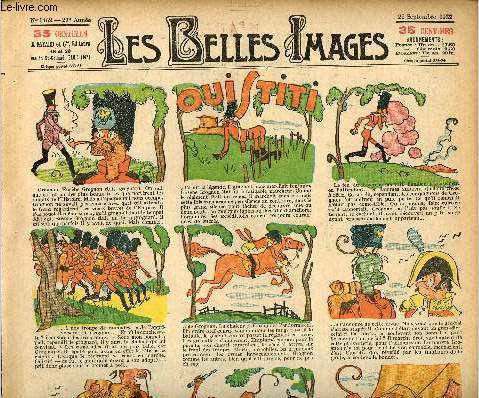 Les belles images n 1462 - 22 septembre 1932 - Ouistiti