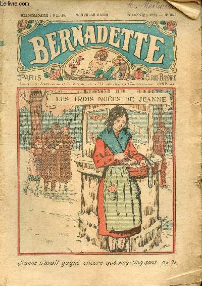 Bernadette - Anne 1937 - du 3 janvier au 26 dcembre 1937 - n366  417 - 52 numros - COMPLET