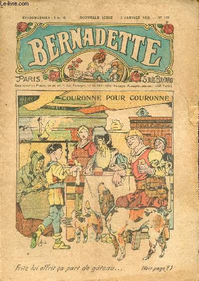 Bernadette - Anne 1938 - du 2 janvier au 25 dcembre 1938 - n418  469 - 52 numros - COMPLET