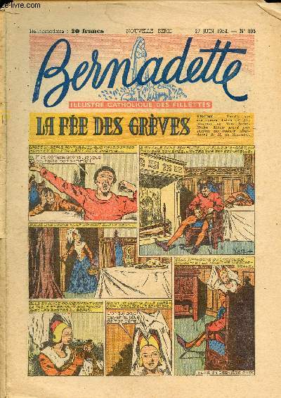 Bernadette - du 27 juin au 26 dcembre 1954 - n395 + 417 + 420 + 421 - 4 numros (incomplet)