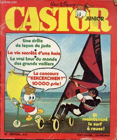 Castor junior magazine - Anne 1978 - n2 + 4 + 5 - 3 numros (incomplet)
