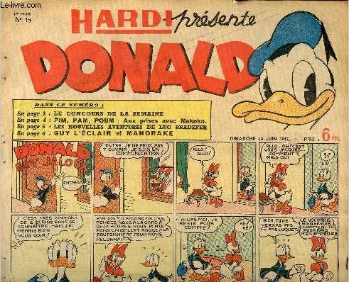 Donald (Hardi prsente) - n 15 - 29 juin 1947 - Donald est jaloux