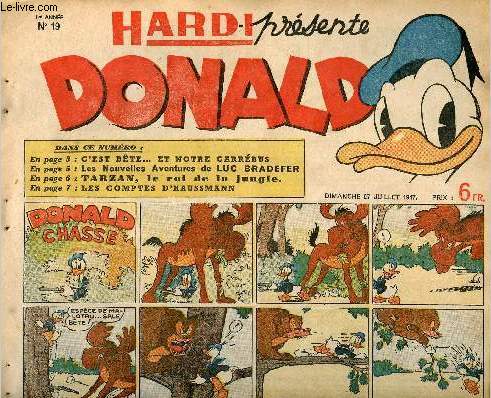 Donald (Hardi prsente) - n 19 - 27 juillet 1947 - Donald chasse