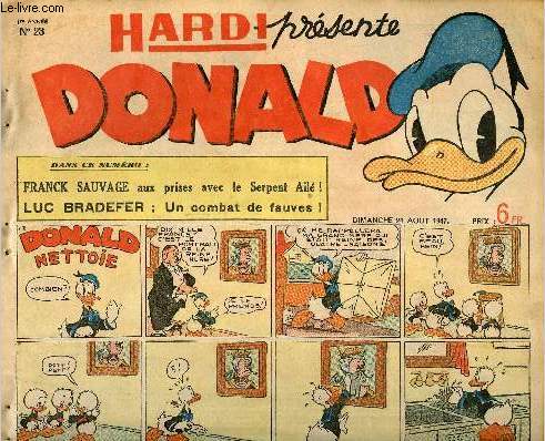Donald (Hardi prsente) - n 23 - 24 aot 1947 - Donald nettoie