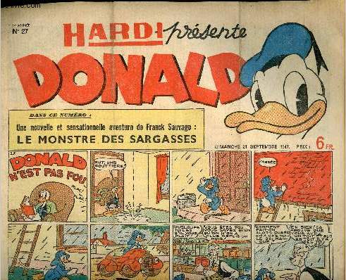 Donald (Hardi prsente) - n 27 - 21 septembre 1947 - Donald n'ets pas fou