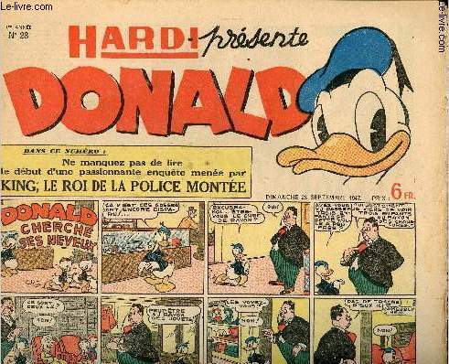 Donald (Hardi prsente) - n 28 - 28 septembre 1947 - Donald cherche ses neveux