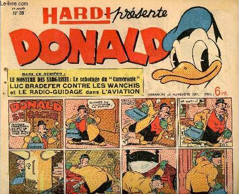Donald (Hardi prsente) - n 36 - 23 novembre 1947 - Donald se cache