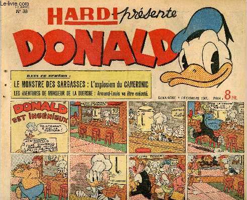 Donald (Hardi prsente) - n 38 - 7 dcembre 1947 - Donald est ingnieux