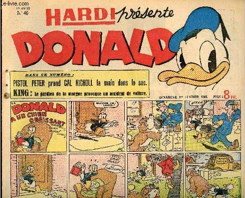 Donald (Hardi prsente) - n 46 - 1er fvrier 1948 - Donald a un chien obissant