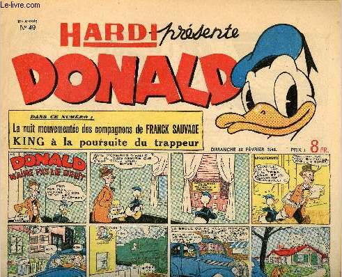 Donald (Hardi prsente) - n 49 - 22 fvrier 1948 - Donald n'aime pas le bruit