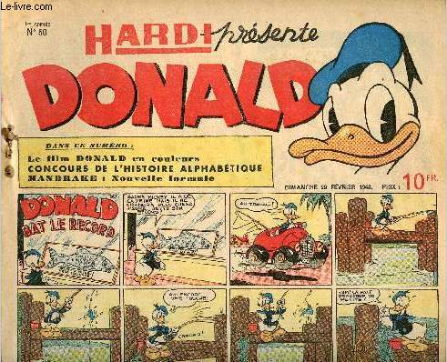 Donald (Hardi prsente) - n 50 - 29 fvrier 1948 - Donald bat le record