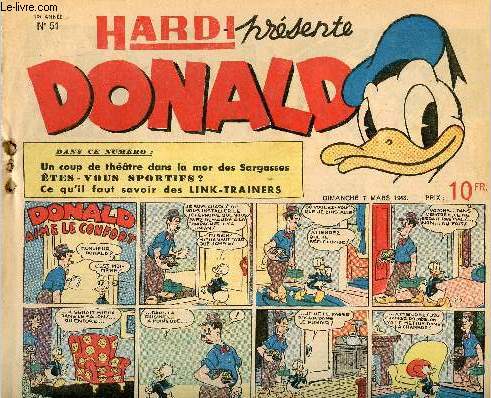 Donald (Hardi prsente) - n 51 - 7 mars 1948 - Donald aime le confort