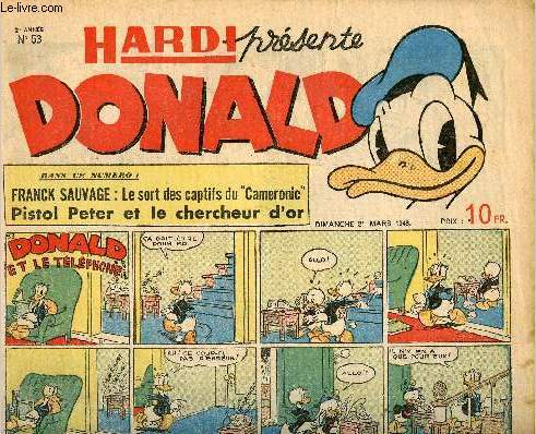 Donald (Hardi prsente) - n 53 - 23 mars 1948 - Donald et le tlphone